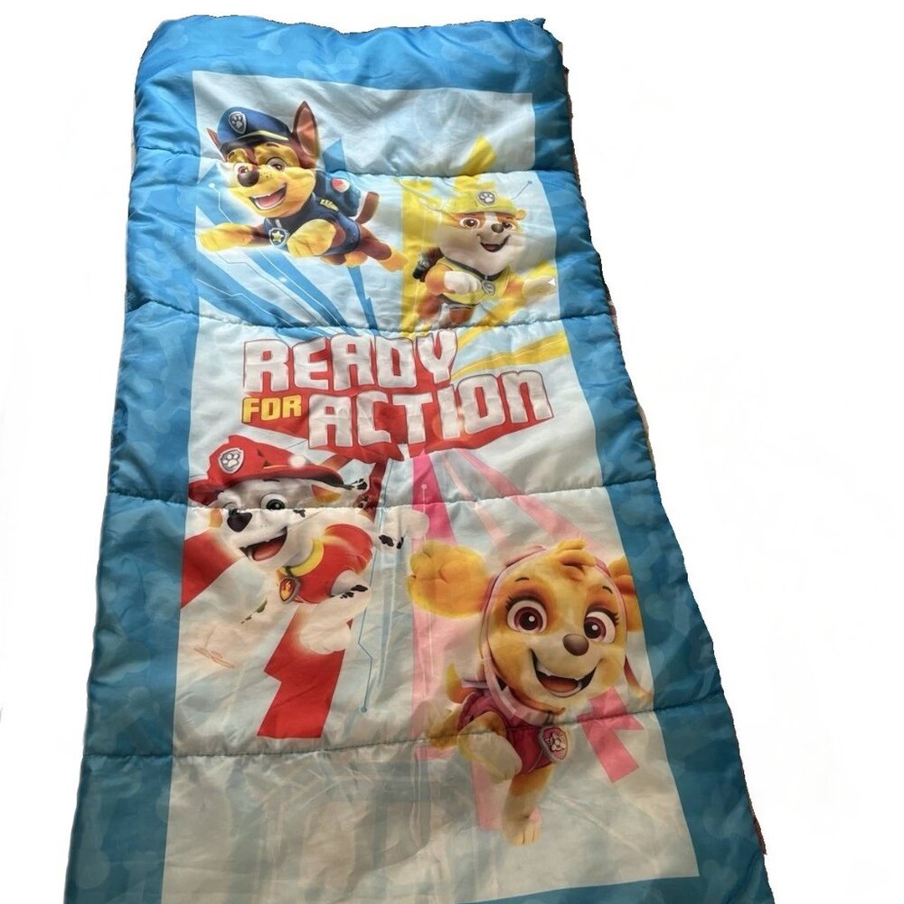 Paw Patrol Ready For Action Youth Toddler Sleeping Bag  Nickelodeon 28x56